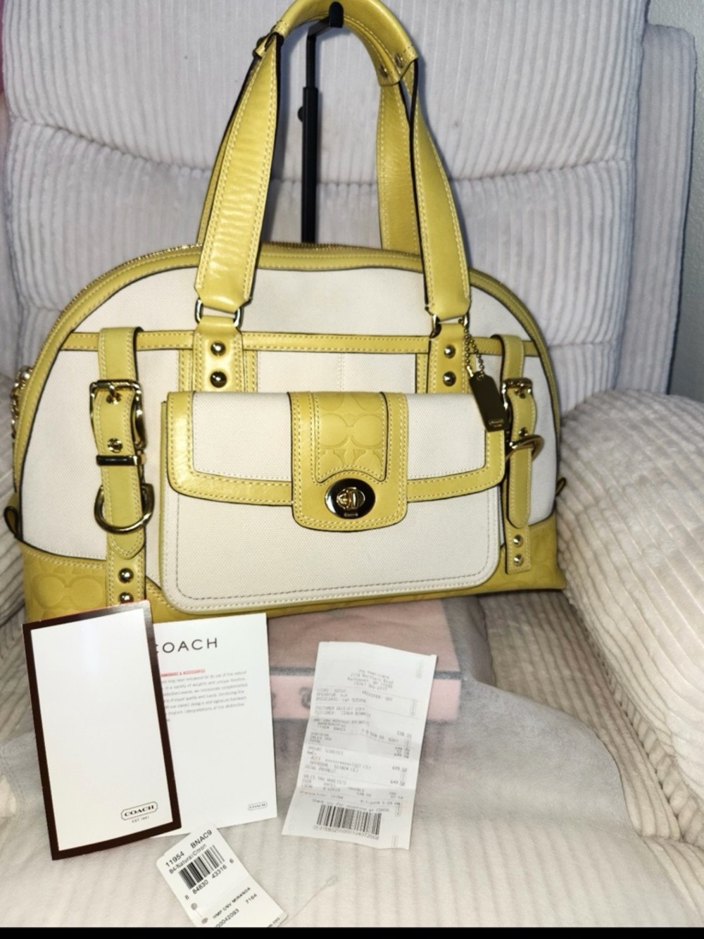 Coach Hampton Miranda Purse Turn lock